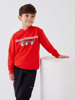 Nostaljik Maymun Bask?l? Uzun Kollu Unisex ?ocuk Hoodie - Waikiki фото 2