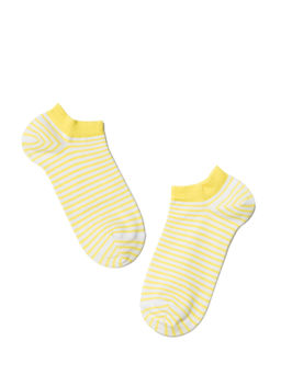Цена за 2 пары. Носки Короткие CONTE ACTIVE белый-желтый - Conte elegant фото 2