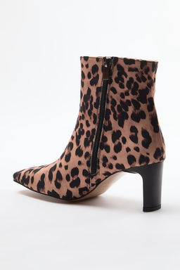 Trendyolmilla Shoes Leopar Desenli Kahverengi Ince Topuklu Kad?n Bot TAKAW25BO00056  фото 6