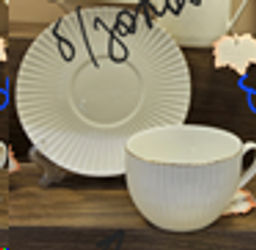 Чайный набор 12 предметов 220 мл / ZSW006-12G /уп 8/ Вертикаль костяной - ГалеонТрейд фото 2