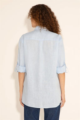 Мужская голубая рубашка с длинным рукавом - U.s. polo assn фото 11