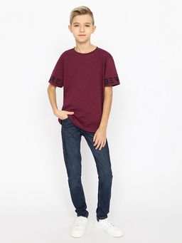 CRB wear/CWJB 63335-44-340 Футболка для мальчика,фиолетовый/Ex.Cherubino