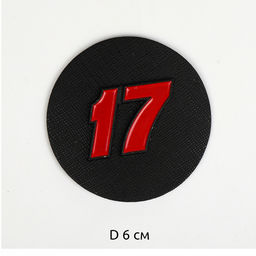 Аппликации пришивные арт.TBY.2391 17 6х6см, красный уп.10 шт