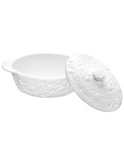 Жюльенница-кокотница 250 мл 16*10*8 см Тюльпаны с крышкой, фарфор - Elan gallery фото 5