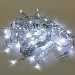 ULD-B50006-880/TTK WHITE IP44 Бахрома светодиодная с эффектом мерцания, 50м. Соединяемая. 880 светодиодов. Белый свет. Провод прозрачный. ТМ Uniel