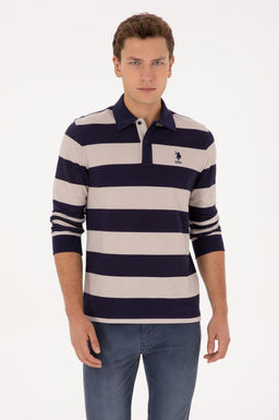 Erkek Regular Fit Polo Yaka _izgili M_rd_m Sweatshirt - U.s. polo assn фото 3
