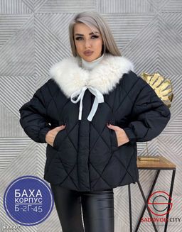 Куртка женская с воротником