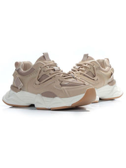 05-6035-5 DK. BEIGE Кроссовки женские (искусственные материалы) - No name фото 10