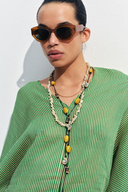 PACK 3 COLLARES CORD?N CONCHAS CER?MICA / Multicolor - Zara фото 2