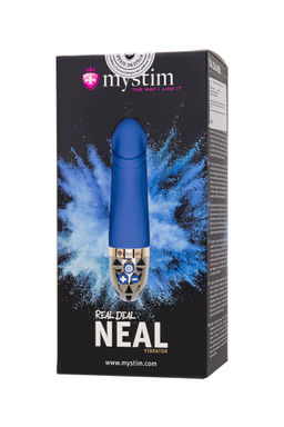 Вибратор Mystim Real Deal Neal силикон,синий, 16,5 см фото 9