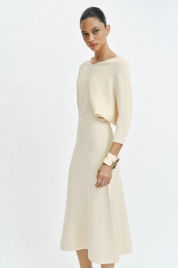 VESTIDO MIDI PUNTO / Crudo - Zara фото 2