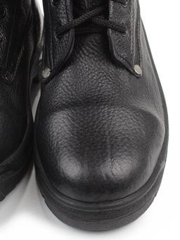 05-9010 BLACK Ботинки зимние мужские (натуральная кожа, искусственная кожа, искусственный мех)