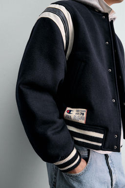 CHAMPION® X ZARA PADDED BOMBER JACKET  фото 6