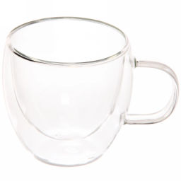 Цена за 2 шт. Кружка стеклянная с двойными стенками 220мл "Хай-Тек" LCWB1314