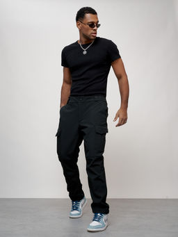 Брюки спортивные софтшелл MTFORCE мужские темно-зеленого цвета 2403TZ  фото 5