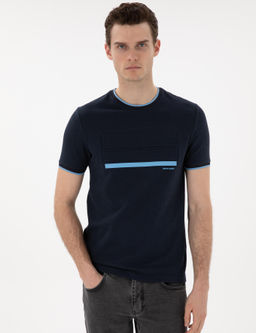 Lacivert Slim Fit Ti__rt - Pierre cardin фото 3