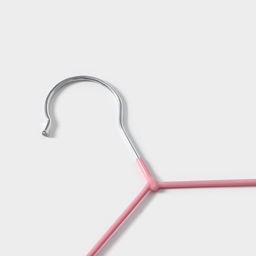 Плечики - вешалки для одежды Доляна, 29.5×16.5 см, 10 шт., детские, антискользящее покрытие, розовые