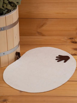 Коврик для бани и сауны "Держи мыло крепче!", 32*44 см, фетр белый, арт. Б45032