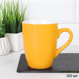 Кружка 350 мл / GF-48-желтый /уп 48/ ПРОМО АКЦИЯ