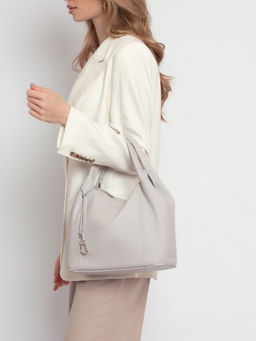 Женская кожаная сумка Richet 2920LN 334 Серый