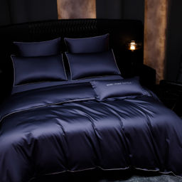 Комплект постельного белья Однотонный Сатин Премиум на резинке OCPR011 180*200*30;160*200*30;140*200*30 Дуэт Семейный 4 Наволочки