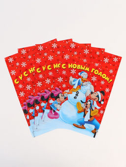 Цена за 2 шт. Набор пакетов полиэтиленовых 15 шт, «Новый год», 20 х 30 см
