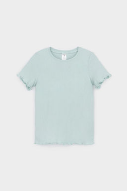 К 1596/голубой опал,радостные цветы пижама для дев