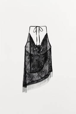 BEADED HALTER TOP - Zara фото 5