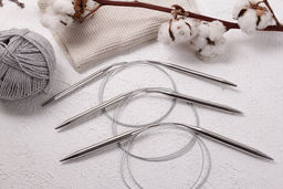 Спицы GAMMA круговые MKN сталь d 5.0 мм 100 см 1 шт с металлической леской  фото 6