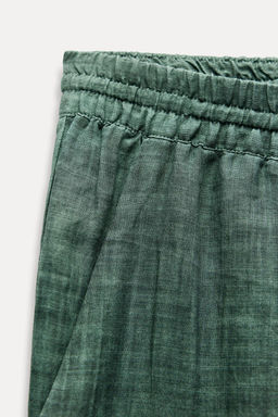 ZW COLLECTION 100% RAMIE PYJAMA-STYLE TROUSERS - Zara фото 13