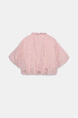 CUERPO GLOBO RAYAS LAZADA / Crudo / Granate - Zara фото 8
