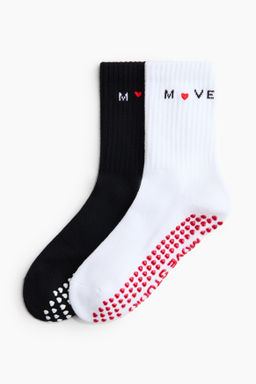 Pack de 2 calcetines de deporte antideslizantes
