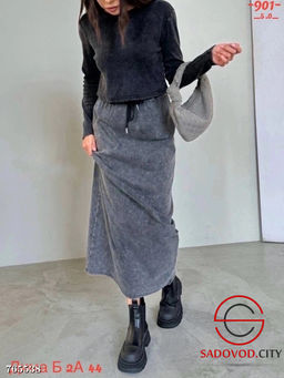 Женская юбка варёнка длинная - Bruno фото 7