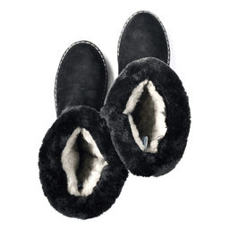 Сапоги натуральная замша, натуральная овчина, черные, войлочная подошва, - Мирунт фото 25