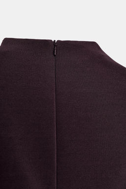 VESTIDO CORTO STRETCH ENCAJE / Marr?n oscuro - Zara фото 4