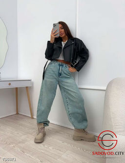 Женские широкие джинсы Багги - Bruno фото 3