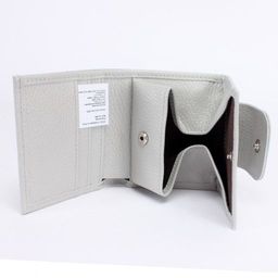 Портмоне женское Croco-ПР-906 натуральная кожа 1 отд, 4 карм, серый флотер (265) 237583  фото 3