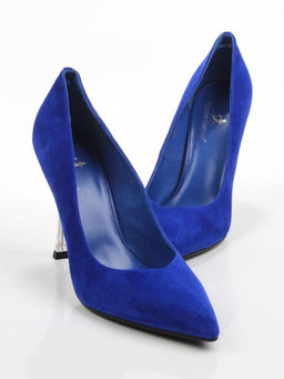 06-A65A-585M BLUE Туфли женские (натуральная замша)