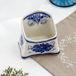 Подставка для губки кухонной, 6×9 см, гжель, фарфор