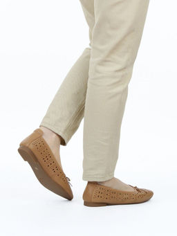 06-7388-66JT LT. BROWN Туфли летние женские "Лодочки" (натуральная кожа)