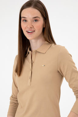 Kad_n Kum Basic Polo Yaka Sweatsh_rt