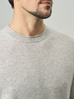 Джемпер мужской из кашемира KM045553-E серый