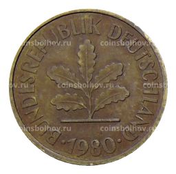 5 пфеннигов 1980 года J Германия