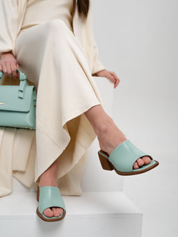 Сабо 4012.23663br.Мята+коричневый