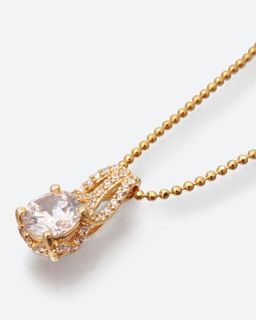 Diamantaire. Кулон с крупным кубическим цироконом