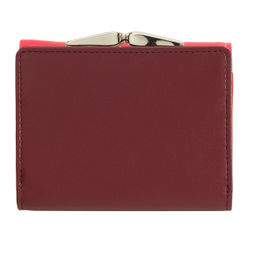 Итальянский женский кожаный кошелек DuDu серии Corsica | малиновый - Dudubags фото 5