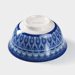 Салатник Доляна «Мавлон», 350 мл, d=12.5 см, керамика, синий