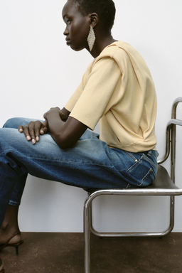 KNIT TOP WITH SHOULDER PADS - Zara фото 4