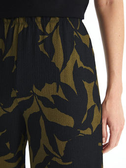 Beli Lastikli Desenli Geni? Pa?a Kad?n Pantolon