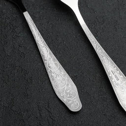 Цена за 6 шт. Вилка столовая «Дубрава», длина 19.5 см, толщина 2 мм, нержавеющая сталь, серебристая